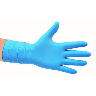 Nitrile Blue Powderfree Gloves 300mm MEDIUM - Selfgard