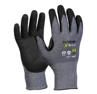 Razor X540, Blue UHMWPE Cut Level 5 Glove, Reinforced, M - Esko