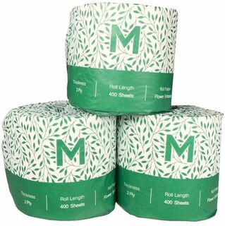 Recycled Wrapped Toilet Tissue - White, 2 Ply, 400 Sheets PALLET - Matthews