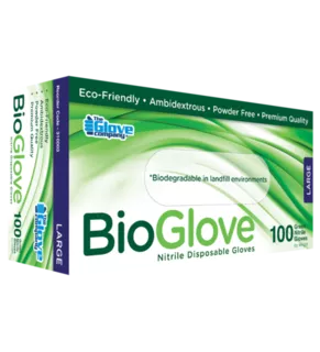 Nitrile Disposable Gloves Biodegradable X-LARGE - BioGlove