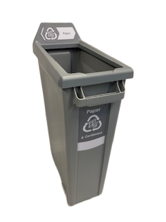 Recycling Bin 60Ltr Rectangle Grey / Paper - Trust
