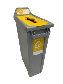 Recycling Bin 60Ltr Rectangle Yellow / Recycling - Trust