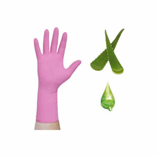 Nitrile Gloves LARGE Power free Pink - Medical Choice