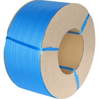 PP Machine Strapping Band - BLUE, 12mm x 3000m x 0.65mm, 120kgf