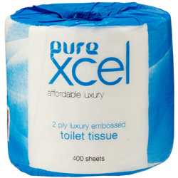 Toilet Rolls 2ply 400sheet Deluxe - PureXcel