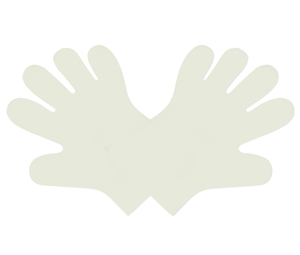 Food Prep Gloves Clear - Medium - Vegware - Carton