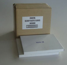 Plastic Gloves HDPE Clear Medium, Pack 1000 - Coastal