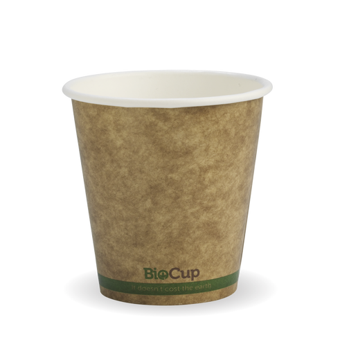 Hot Paper Cup Green Stripe 6oz - BioPak
