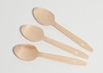 Timber Spoon 16cm, Pack 100 - Vegware