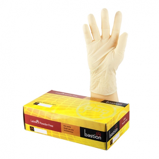 Bastion Latex Omni Powderfree Gloves MEDIUM - UniPak