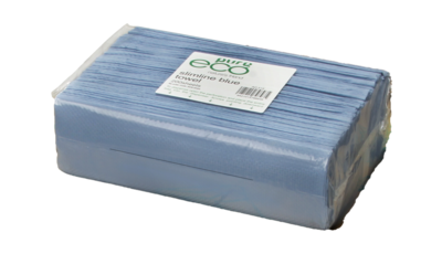 Slimfold Hand Towel Blue - PureEco