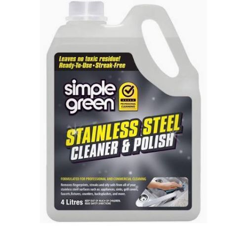 Simple Green Stainless Steel Cleaner & Polish Concentrate - 4 Litres (Carton 4)
