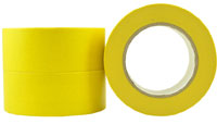 Yellow Premium High Temp Crepe Rubber Masking Tape 18mm - Pomona
