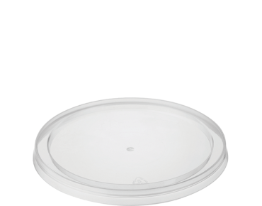 MicroReady' Small Round Takeaway Container Lids - One Lid Fits All, Clear - Castaway