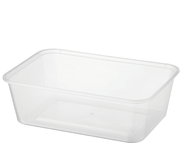 MicroReady' Rectangular Takeaway Containers 750 ml, Clear - Castaway
