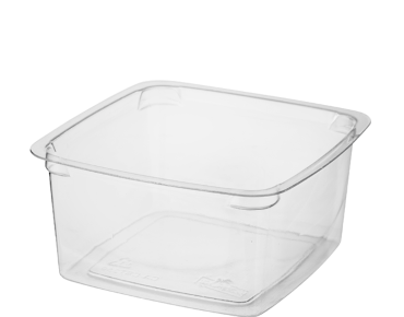 Reveal' Square Containers 250 ml Medium, Clear - Castaway