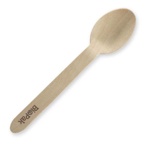 16cm Wooden Spoon Coated - BioPak