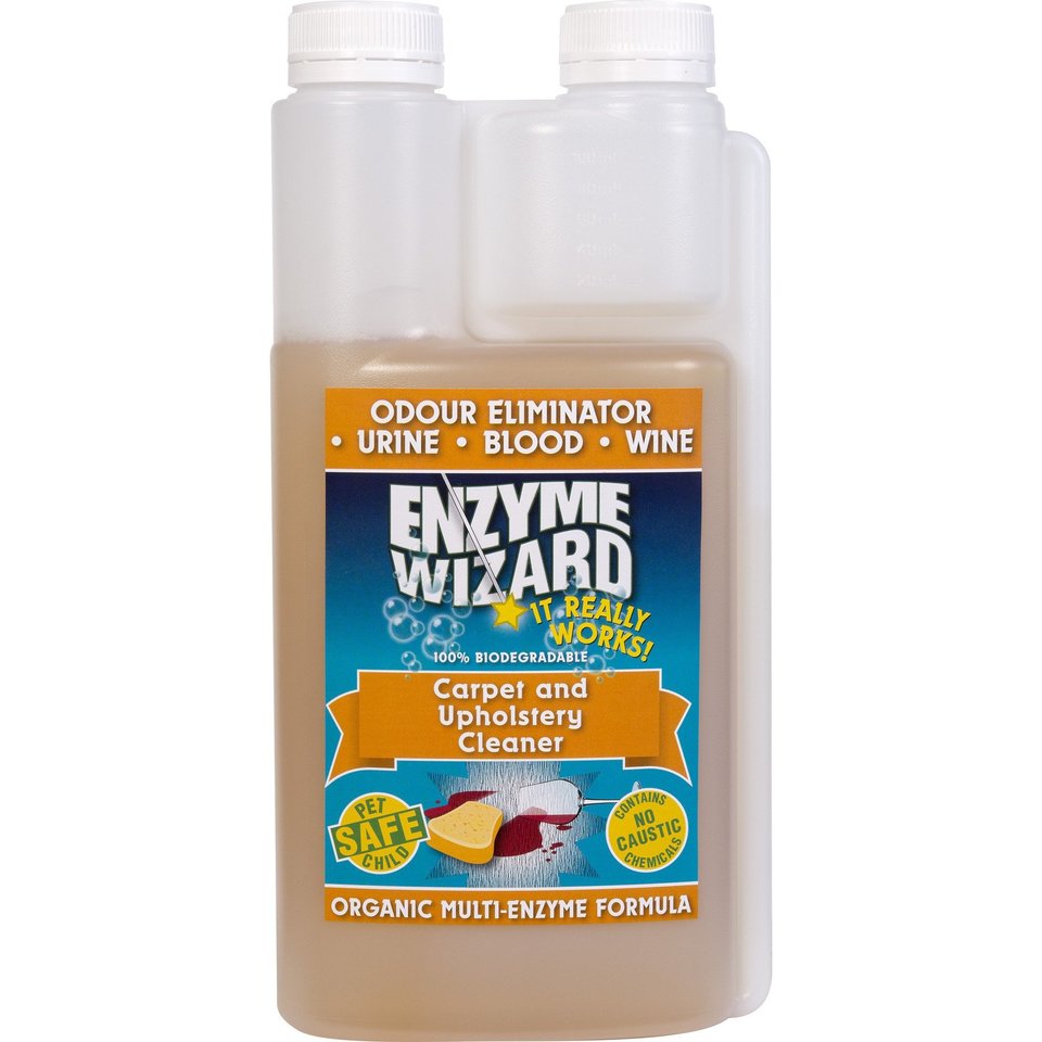 Carpet & Upholstery Cleaner RTU 9 x 1Litre Enzyme Wizard Insinc