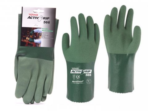 ActivGrip Nitrile Chemical glove Gauntlet SIZE 9 - Esko