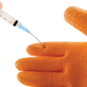 SHARPSMASTER II' Needle Resistant Latex Glove MEDIUM - Esko
