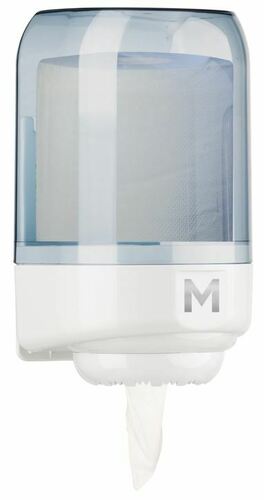 Mini Centre Feed Dispenser - White, 1 Roll Capacity - Matthews