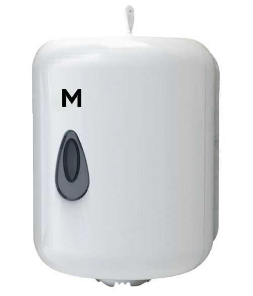 Centre Feed Towel Dispenser - White, 1 Roll Capacity  - Matthews