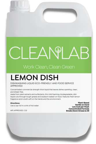 LEMON DISHWASH CONCENTRATE 5L - CleanLab