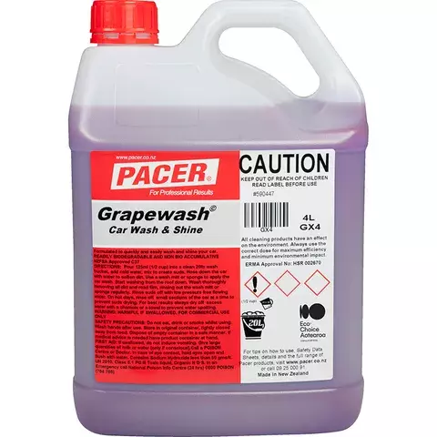 Grape wash 4Litres - Pacer