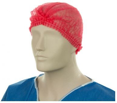 Crimp Hats Polypropylene Red 53cm Carton 1000 - Matthews