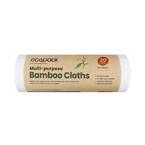 Bamboo Cloths Multi-Purpose Rolls - Ecopack
