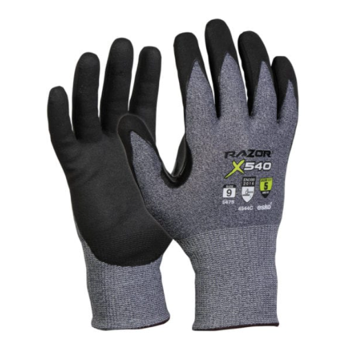 Razor X540 Glove, Blue UHMWPE Cut Level 5, 2XL - Esko