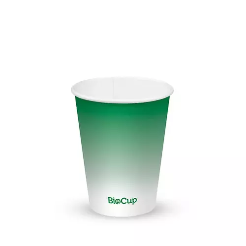 360ml / 12oz (90mm) Cold Paper BioCups - green fade - BioPak