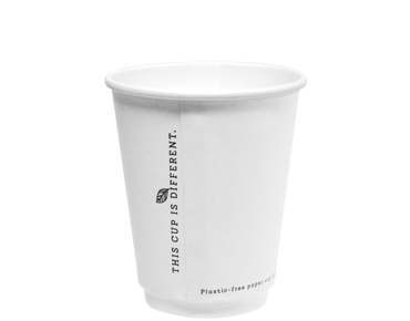 8oz Double Wall White Plastic Free Cups