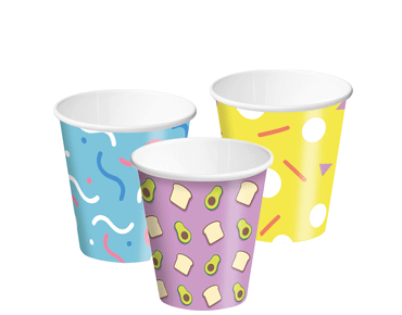 8oz Combo Single Wall Cups Creative Collection