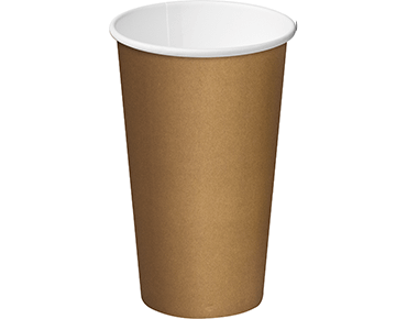 16oz Single Wall Brown Kraft Paper Coffee Cup