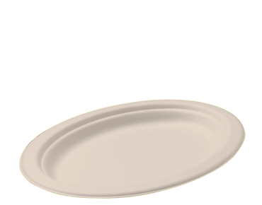 Enviroboard® Medium Oval Plate, Natural