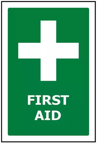 First Aid Portrait sign 240x340 ACM