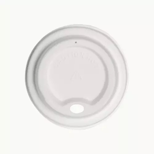 Paper Pulp EcoCup Lid - White 90mm - Ecoware