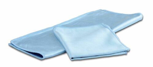 Microfibre Cloth Glass Cleaning Blue 400x400 300gsm Carton 100 - Matthews