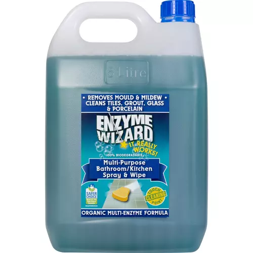 Multi-Purpose Bathroom / Kitchen Spray and Wipe 5Litres - Enzyme Wizard