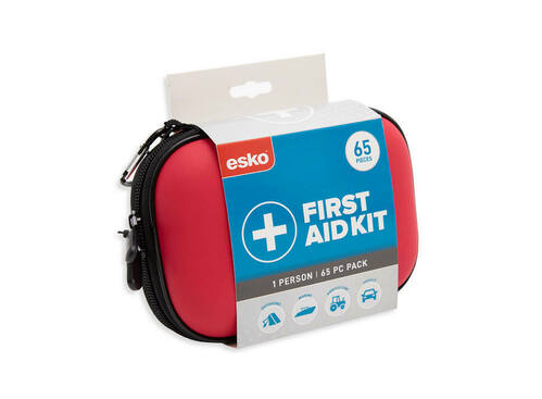 First Aid Kit, 1 Person, 65pc - Esko