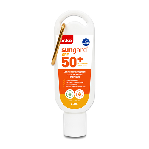 SunGard SPF50+ Sunscreen, 60ml Carabiner - Esko