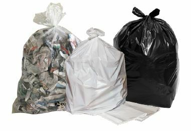 Bin Liners Clear 80L Recycled Plastic - Ecobags