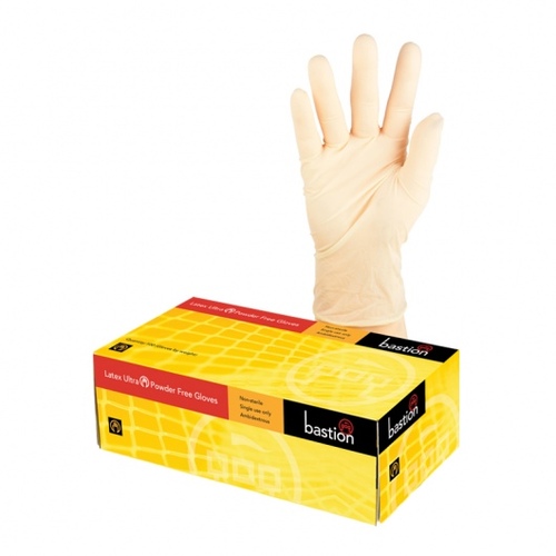 Latex Ultra P/F Gloves Large - Bastion