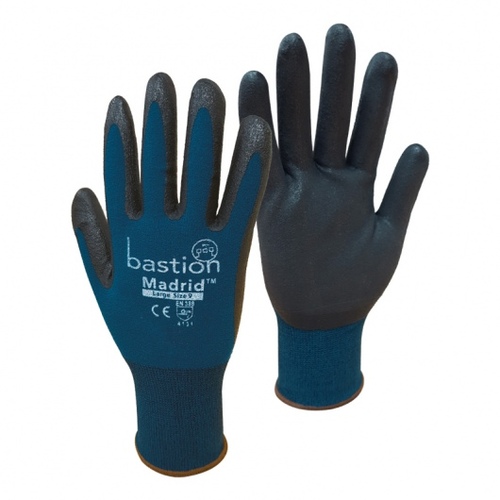 Nylon/Spandex Gloves, Medium (8) Pack 12 Madrid - Bastion