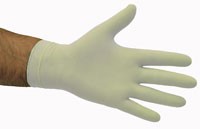 White Latex Gloves Powdered MEDIUM - Selfgard
