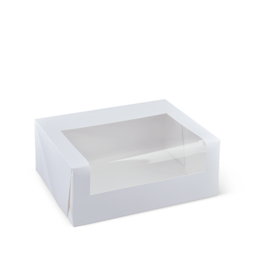 6 Cupcake Window Box White 255 x 200 x 100 - Detpak