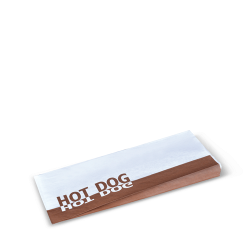 Hot Dog Grease Resistant Satchel Bag (1 Ply) Hot Dog 257 x 95 x 45 - Detpak