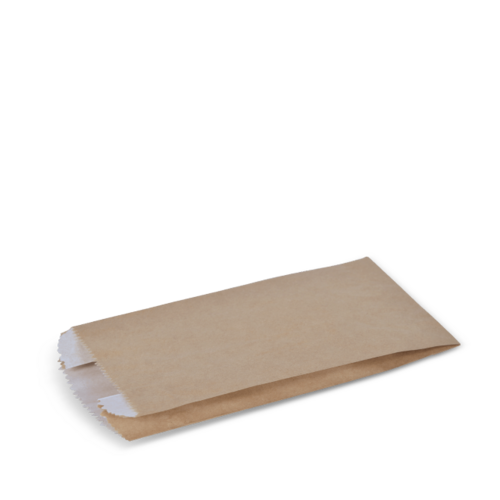 #4 Greaseproof Satchel Bag (2 Ply) Brown 275 x 133 x 67 - Detpak