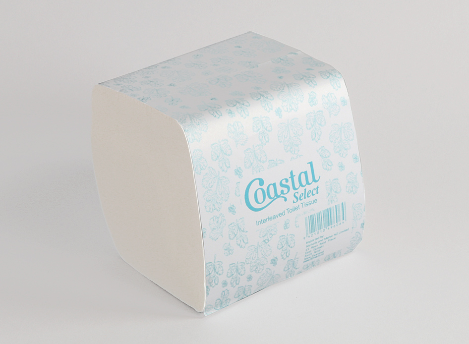 Interleaf Toilet Tissue 2ply - Coastal brand